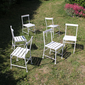 Gunnar Asplund, set of 6 garden chairs for Iwan B. Giertz, 1930s