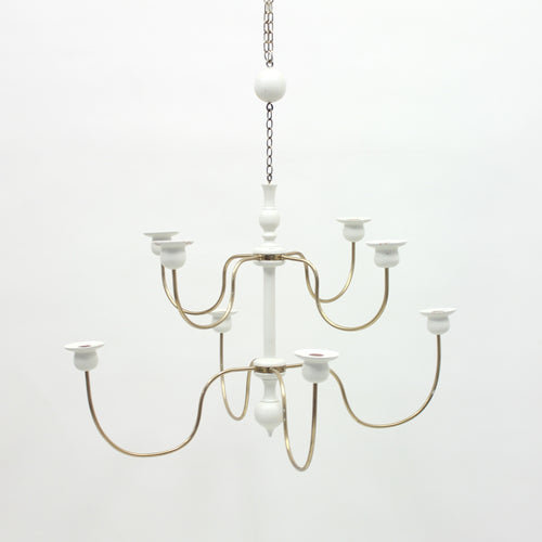 Josef Frank, chandelier for candle lights, model 2586, Svenskt Tenn, 1970s