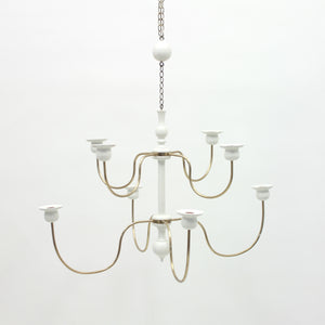 Josef Frank, chandelier for candle lights, model 2586, Svenskt Tenn, 1970s