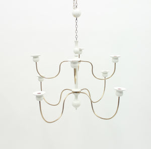 Josef Frank, chandelier for candle lights, model 2586, Svenskt Tenn, 1970s