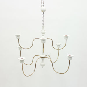 Josef Frank, chandelier for candle lights, model 2586, Svenskt Tenn, 1970s