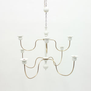 Josef Frank, chandelier for candle lights, model 2586, Svenskt Tenn, 1970s