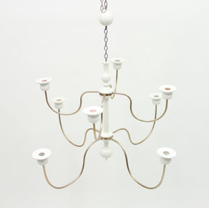 Josef Frank, chandelier for candle lights, model 2586, Svenskt Tenn, 1970s