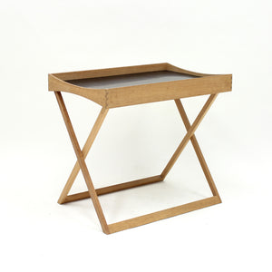 Torsten Johansson, foldable oak tray table for Bo-Ex, 1960s