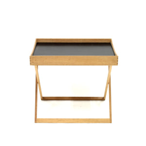 Torsten Johansson, foldable oak tray table for Bo-Ex, 1960s