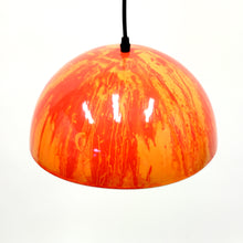 Load image into Gallery viewer, Multicoloured enamel ceiling lamp, 1970s