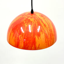Load image into Gallery viewer, Multicoloured enamel ceiling lamp, 1970s