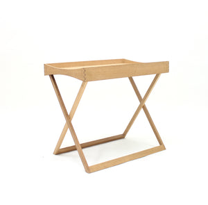 Torsten Johansson, foldable oak tray table for Bo-Ex, 1960s