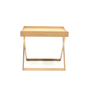 Torsten Johansson, foldable oak tray table for Bo-Ex, 1960s