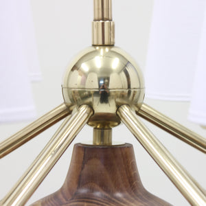 6-light ceiling lamp, attributed to ASEA, 1950s