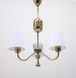 ASEA 3-light ceiling lamp, 1950s