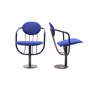Poul Henningsen, pair of foldable theatre chairs for the Betty Nansen Theatre, 1957