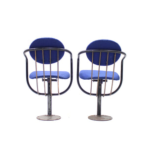 Poul Henningsen, pair of foldable theatre chairs for the Betty Nansen Theatre, 1957