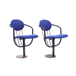 Poul Henningsen, pair of foldable theatre chairs for the Betty Nansen Theatre, 1957