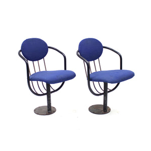Poul Henningsen, pair of foldable theatre chairs for the Betty Nansen Theatre, 1957