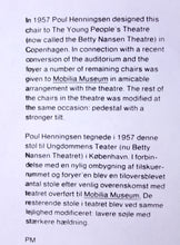 Load image into Gallery viewer, Poul Henningsen, pair of foldable theatre chairs for the Betty Nansen Theatre, 1957