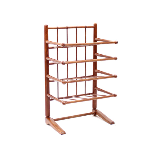 Mahogany magazine or note rack, attributed to Josef Frank, 1950s