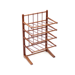 Mahogany magazine or note rack, attributed to Josef Frank, 1950s