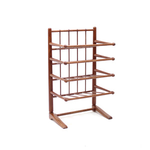 Mahogany magazine or note rack, attributed to Josef Frank, 1950s