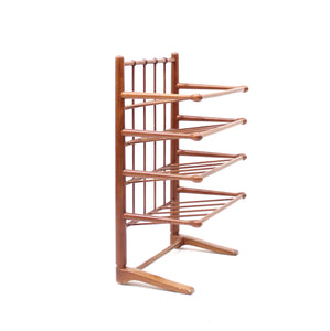 Mahogany magazine or note rack, attributed to Josef Frank, 1950s
