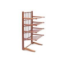 Load image into Gallery viewer, Mahogany magazine or note rack, attributed to Josef Frank, 1950s