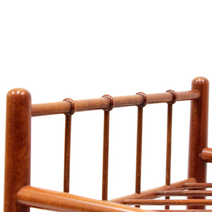 Mahogany magazine or note rack, attributed to Josef Frank, 1950s