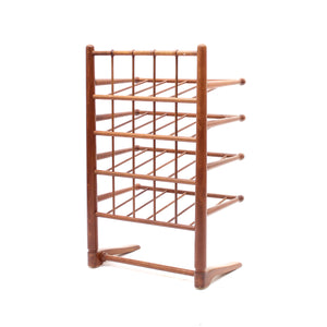 Mahogany magazine or note rack, attributed to Josef Frank, 1950s