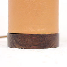 Load image into Gallery viewer, Pair of rosewood and leather table lamps, attributed to Bergboms, 1960s