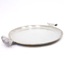 Load image into Gallery viewer, Estrid Ericson, pewter and brass tray for Svenskt Tenn, 1940