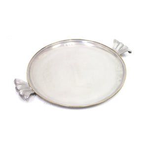 Estrid Ericson, pewter and brass tray for Svenskt Tenn, 1940