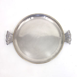 Estrid Ericson, pewter and brass tray for Svenskt Tenn, 1940