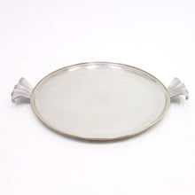 Load image into Gallery viewer, Estrid Ericson, pewter and brass tray for Svenskt Tenn, 1940