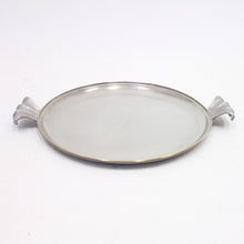 Load image into Gallery viewer, Estrid Ericson, pewter and brass tray for Svenskt Tenn, 1940