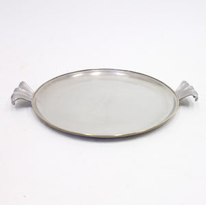 Estrid Ericson, pewter and brass tray for Svenskt Tenn, 1940