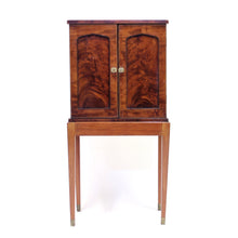 Load image into Gallery viewer, English small pyramid mahogany cabinet, retailed by E. C. Spurin, ca 1900