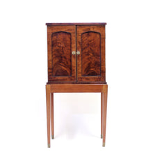 Load image into Gallery viewer, English small pyramid mahogany cabinet, retailed by E. C. Spurin, ca 1900