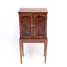Load image into Gallery viewer, English small pyramid mahogany cabinet, retailed by E. C. Spurin, ca 1900