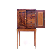 Load image into Gallery viewer, English small pyramid mahogany cabinet, retailed by E. C. Spurin, ca 1900