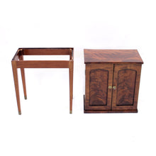 Load image into Gallery viewer, English small pyramid mahogany cabinet, retailed by E. C. Spurin, ca 1900