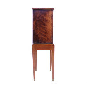 English small pyramid mahogany cabinet, retailed by E. C. Spurin, ca 1900