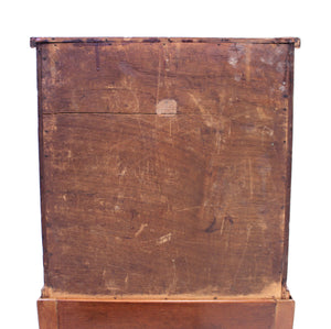 English small pyramid mahogany cabinet, retailed by E. C. Spurin, ca 1900