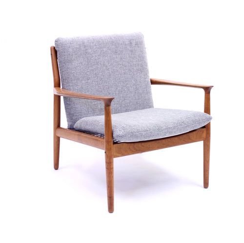 Grete Jalk, teak easy chair, Glostrup Møbelfabrik, 1950s