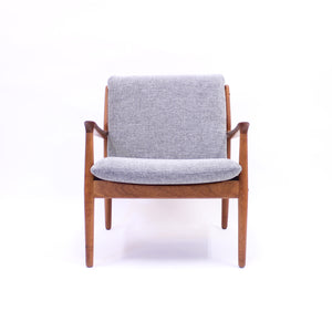 Grete Jalk, teak easy chair, Glostrup Møbelfabrik, 1950s