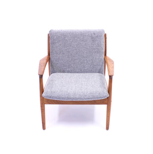 Grete Jalk, teak easy chair, Glostrup Møbelfabrik, 1950s