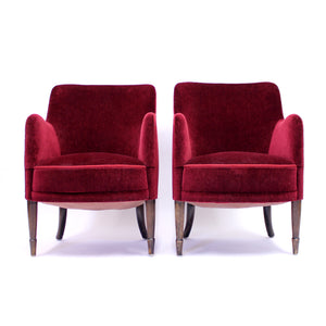 Carl Malmsten, pair of lounge chairs model Konsert for Stockholm Concert Hall, 1926