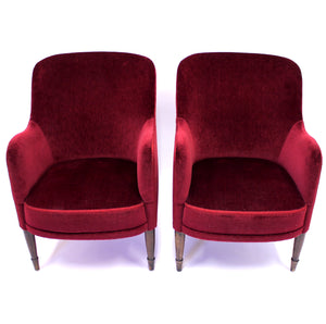 Carl Malmsten, pair of lounge chairs model Konsert for Stockholm Concert Hall, 1926