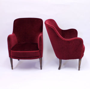 Carl Malmsten, pair of lounge chairs model Konsert for Stockholm Concert Hall, 1926