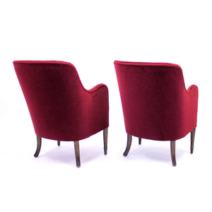 Carl Malmsten, pair of lounge chairs model Konsert for Stockholm Concert Hall, 1926
