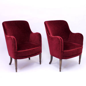 Carl Malmsten, pair of lounge chairs model Konsert for Stockholm Concert Hall, 1926