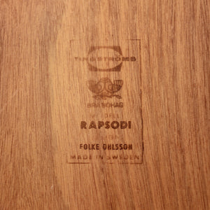 Folke Ohlsson, Rapsodi teak coffee table, Tingströms, 1950s